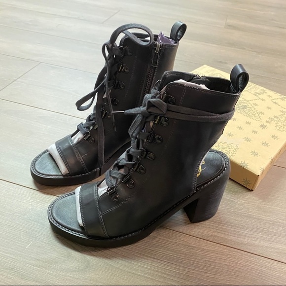 Free People | City Of Lights Open Toe Booties 37 - Picture 7 of 9